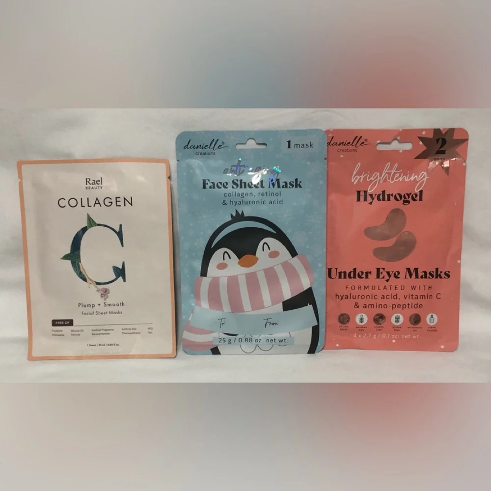 Bundle Mask Danielle Creations anti aging facial / under the eye /Rael Beauty.